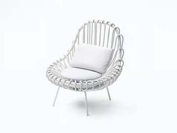GIUNCO - Garden easy chair with removable cover by Paola Lenti - view 2